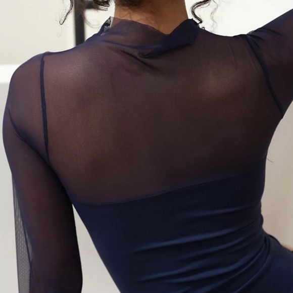 Intimately FREE PEOPLE Light Up Mesh Top Cocktail Travel Layer L - Picture 9 of 9